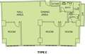 Type C : 3 Rooms