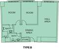 Type B : 2 Rooms