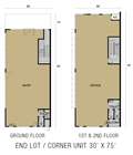 End Lot Floor Plan