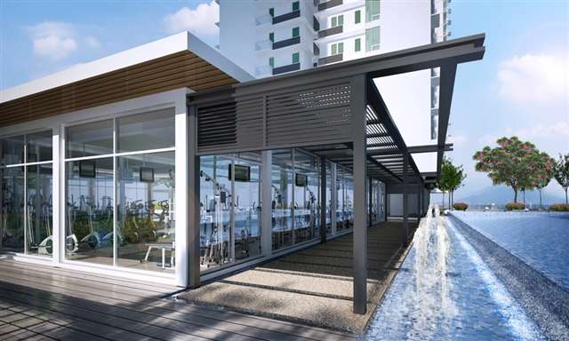 Floating Gym at Pool Deck Area