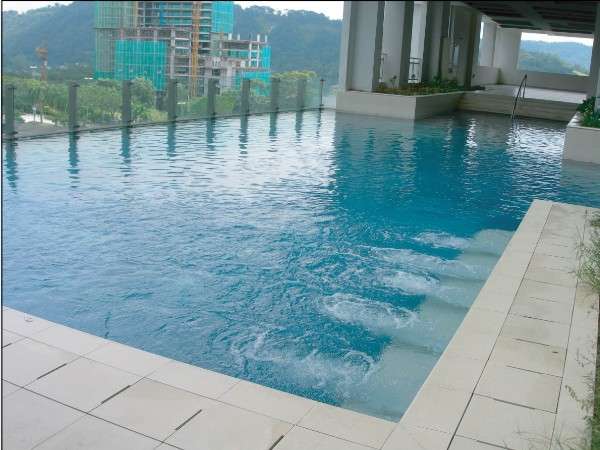 Glass-Edged Swimming Pool