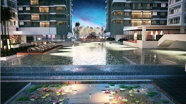 The Style of the Infinity Regal Pool - Night Scene