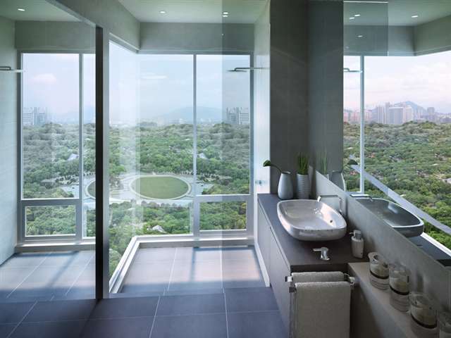 Sunken Bathroom View