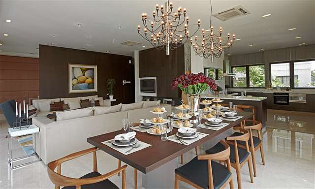 Living, Dining & Kitchen Area