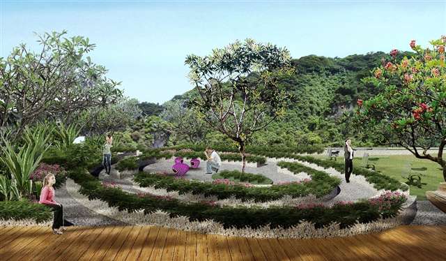 Landscaped Garden & Reflexology Path