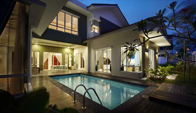 Pool Area Night View