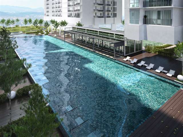 Standing Balcony View Swimming Pool