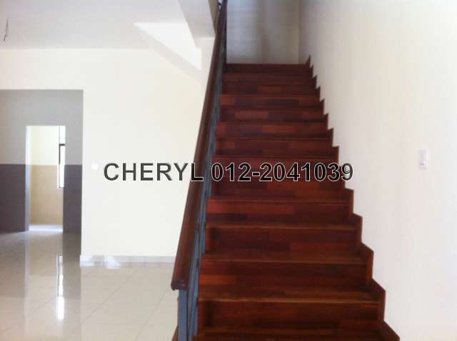 Timber strips staircase