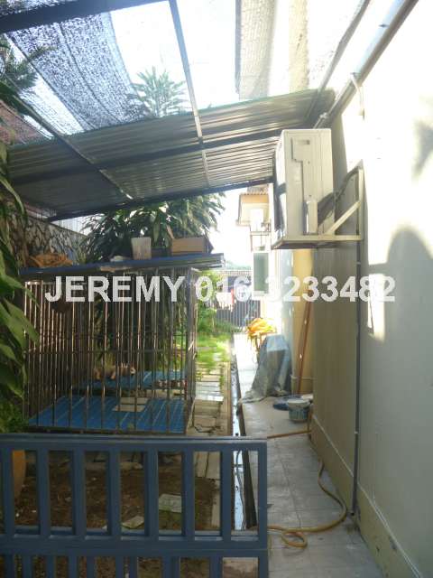 Left side of house