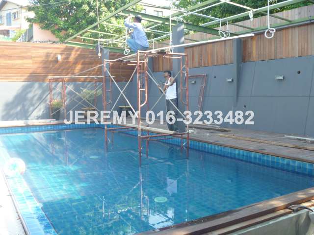 Swimming Pool With Covered Decking
