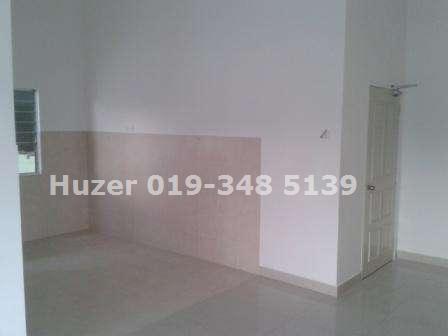 Large kitchen area of the two bedroom unit