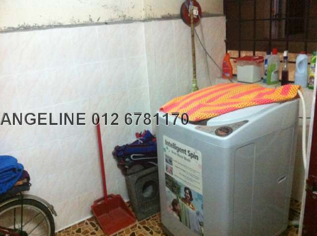 Extended roof and tiled back kitchen (store)