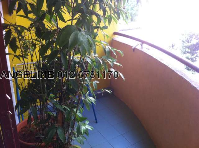 Balcony facing swimming pool view