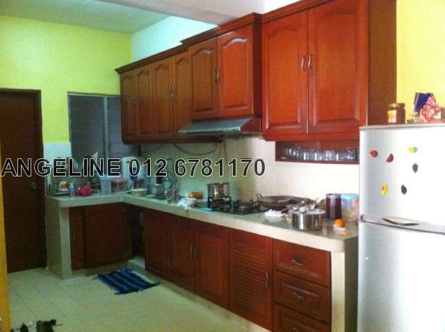 Kitchen with built in cabinet