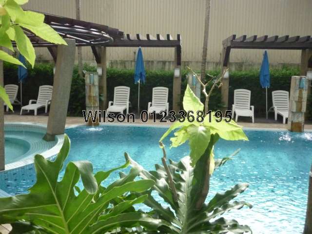 Balcony with pool view