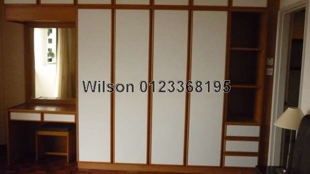Bedroom with built-in