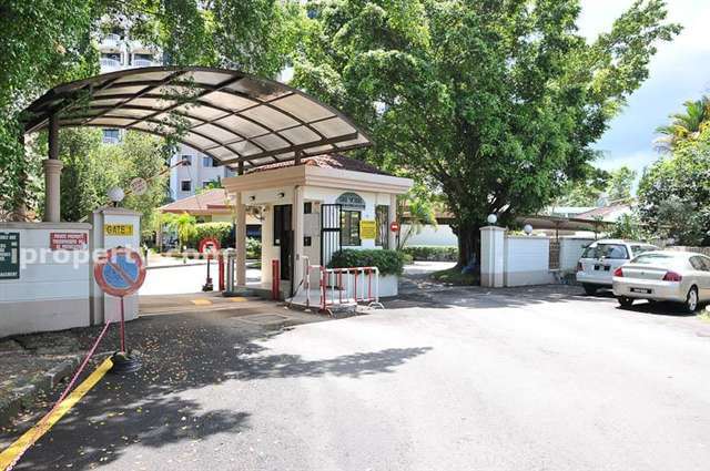 One of the two guard houses