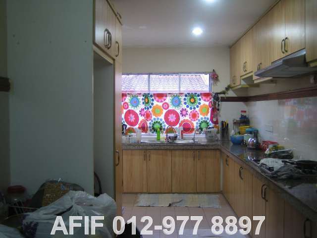 KITCHEN WITH BUILT-IN CABINETS
