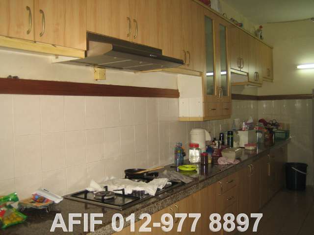 KITCHEN BUILT-IN CABINETS WITH EXHAUST HOOD