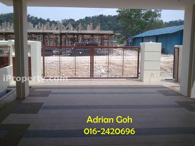 Car porch with pebble wash