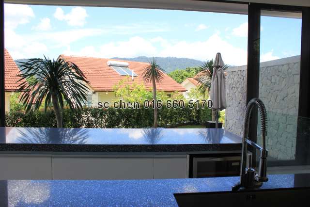 kitchen connected to outdoor patio