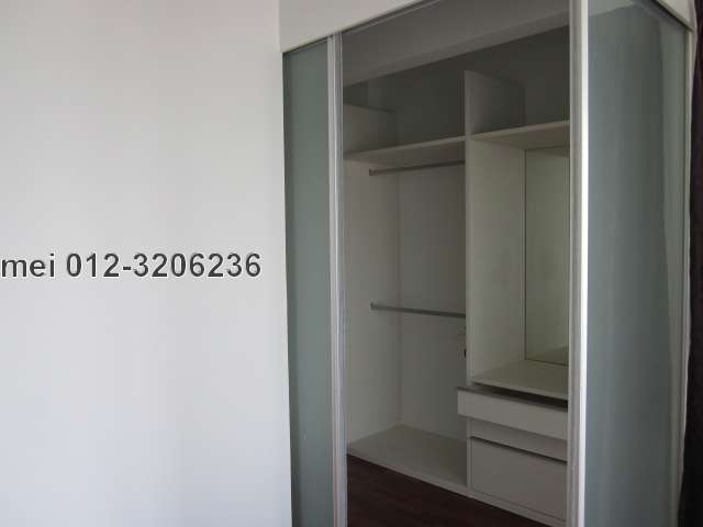 Walk-in wardrobe in master bedroom.