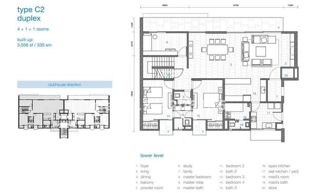 Floor plan for lower level.