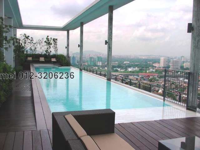 Rooftop pool.