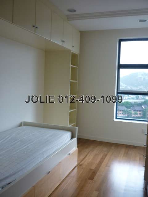 Bedroom 2 with teak flooring
