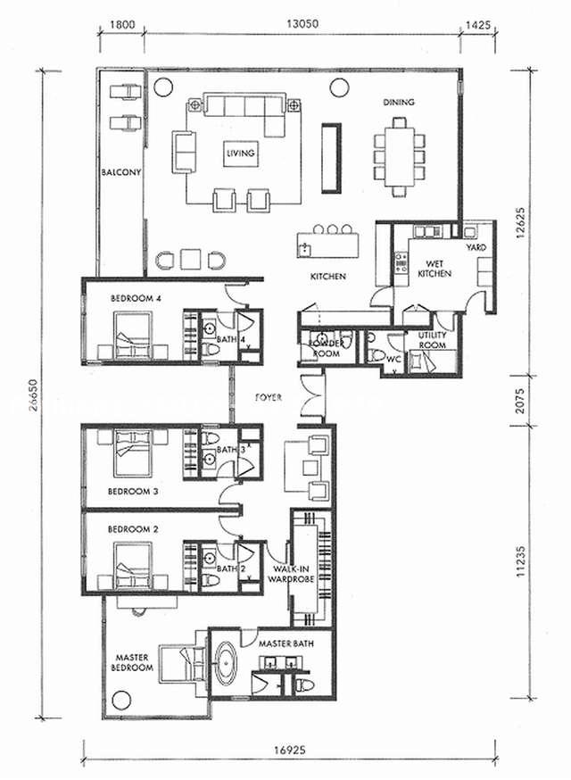 3,394 sf Floor Plan (click for bigger view)