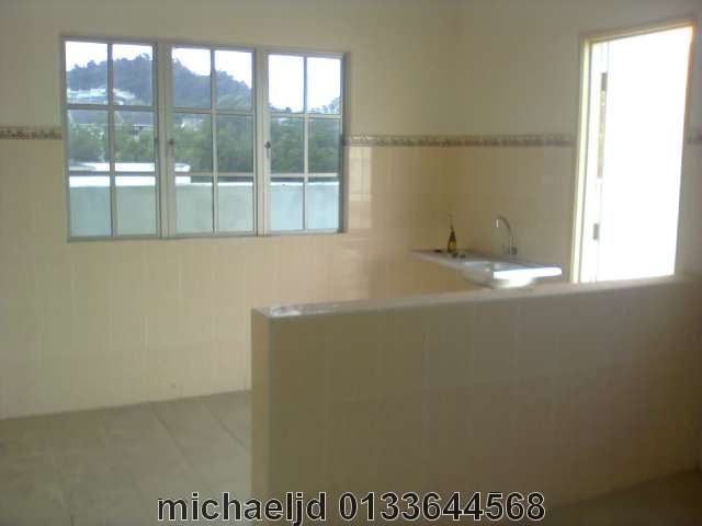 the kitchen