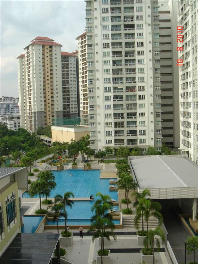 Pool view from Block A