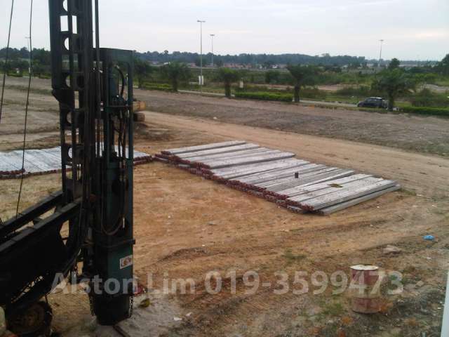 Construction and piling work has begun