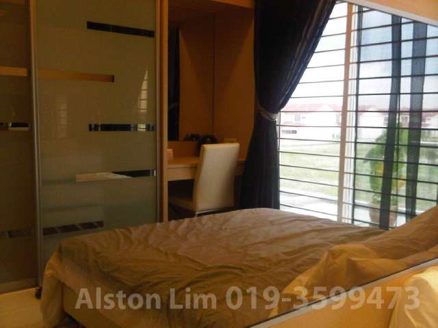 Upper floor master room with attached bath