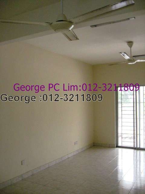 Living hall and ceiling fans