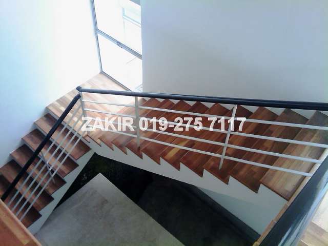 Solid timber-clad staircase