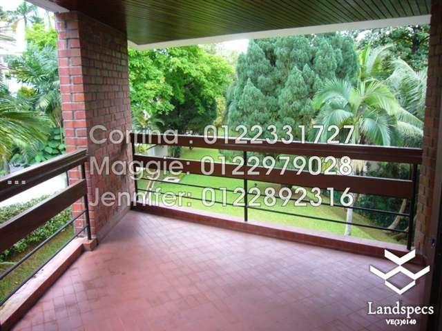 Balcony over looking greens