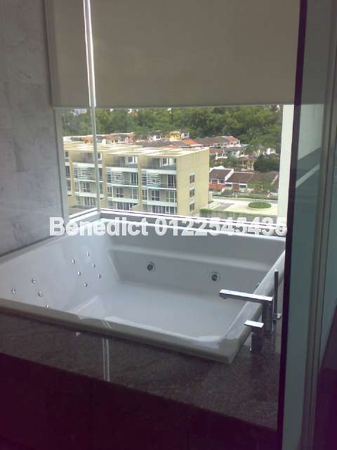 master bathroom with jacuzzi bathtub