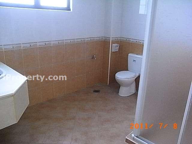 Large attached bathroom