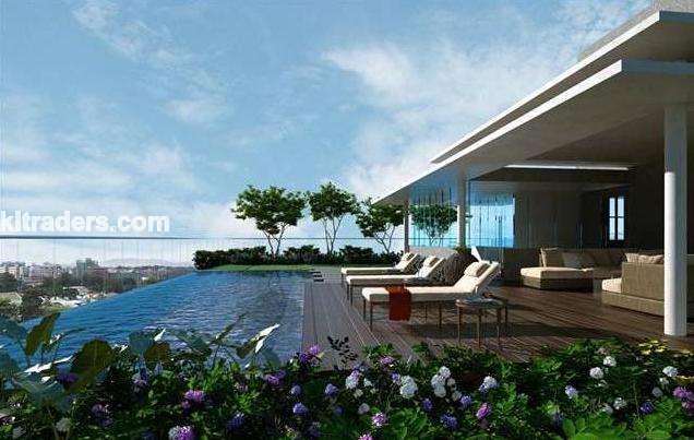 private pool at roof top garden