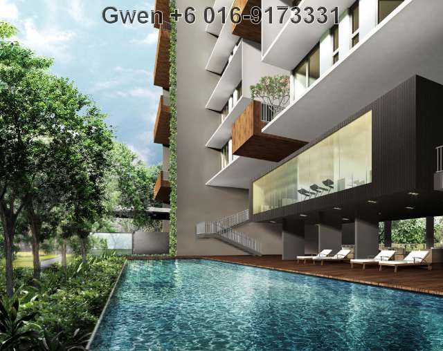 Designer Pool With Glass Box Gym View