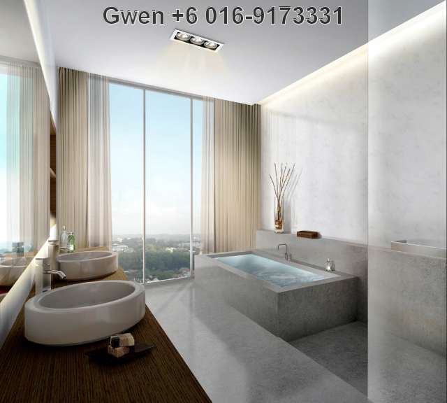 Contemporary Resort Bath View