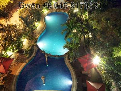 Swimming Pool Night View