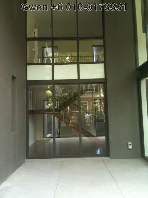 Looking from Outside the Double Volume Balcony
