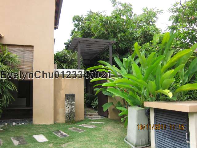 Front view of the garden