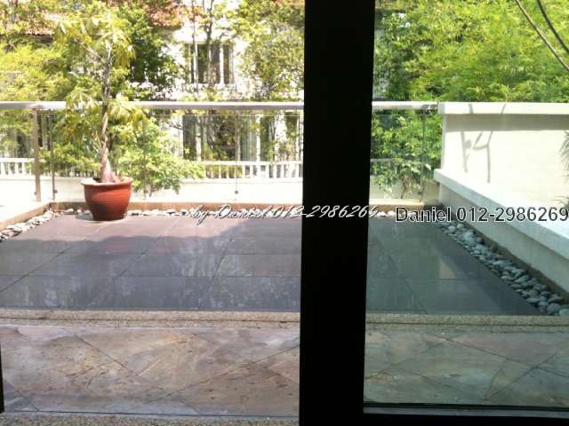 spacious balcony from theatre room
