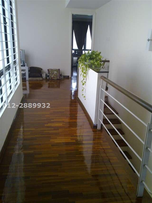 upstairs