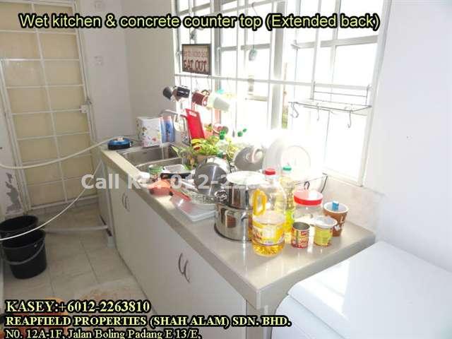 Extended wet kitchen