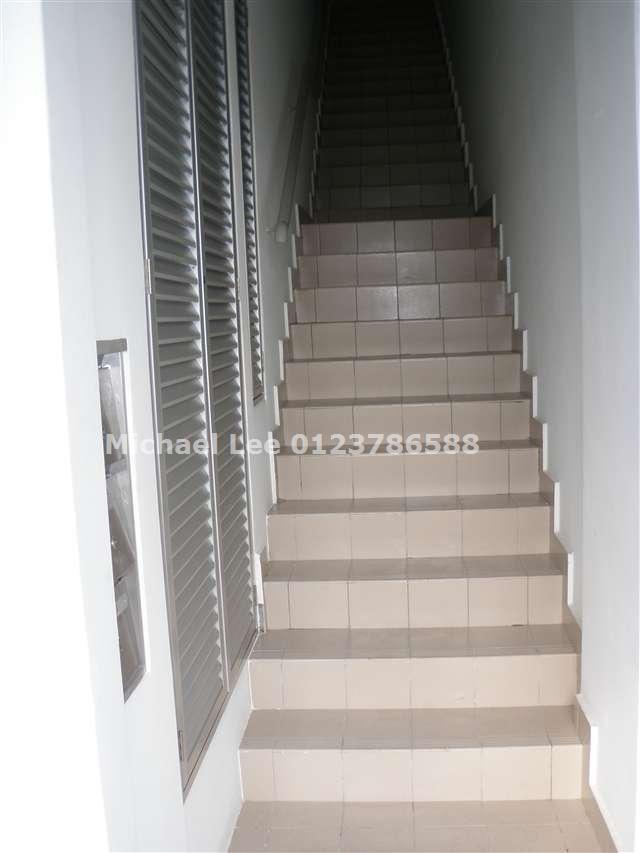 The staircase to 1st and 2nd floors