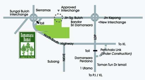 DAMANSARA DAMAI MAP